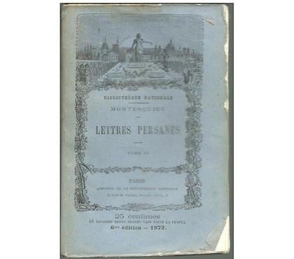 Livres occasion Montauban Tarn-et-Garonne - Photos Vivastreet MONTESQUIEU Lettres persanes T 2 - 6e édition 1872