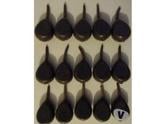 15 plombs pêche flat pear inline 71gr NEUFS