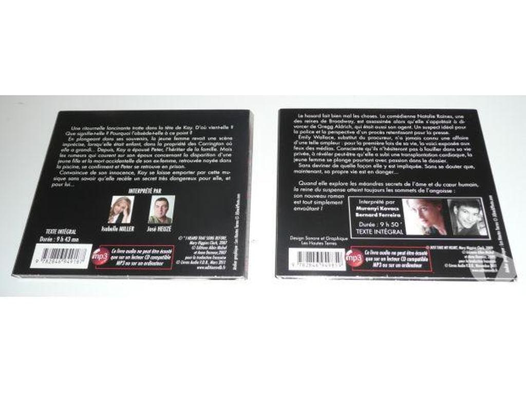 Livres occasion Seine-et-Marne Meaux - 77100 - Photos Vivastreet Lot de 2 livres audio SUSPENSE MARY HIGGINS CLARK