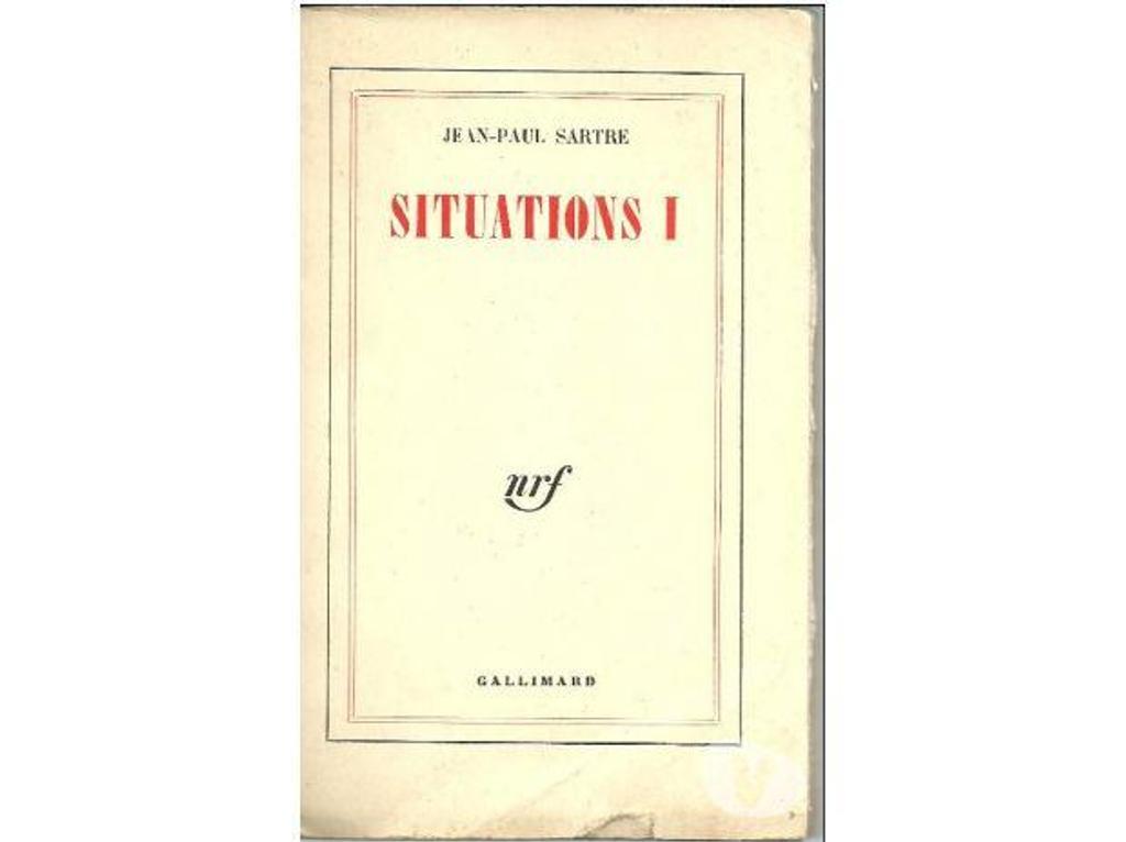 Livres occasion Tarn-et-Garonne Montauban - 82000 - Photos Vivastreet Jean Paul SARTRE SITUATIONS I