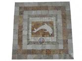Travertin Mixte Rosaces 61 x 61 cm Antique Rustique 99€ HT