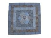 Travertin Mixte Rosaces 61 x 61cm Antique Rustique 75€ HT