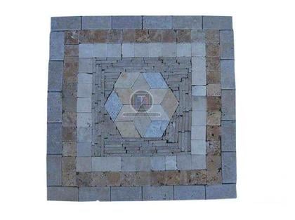 Bricolage - Jardin - Outillage Lancon Provence Bouches-du-Rhône - Photos Vivastreet Travertin Mixte Rosaces 61 x 61cm Antique Rustique 75€ HT