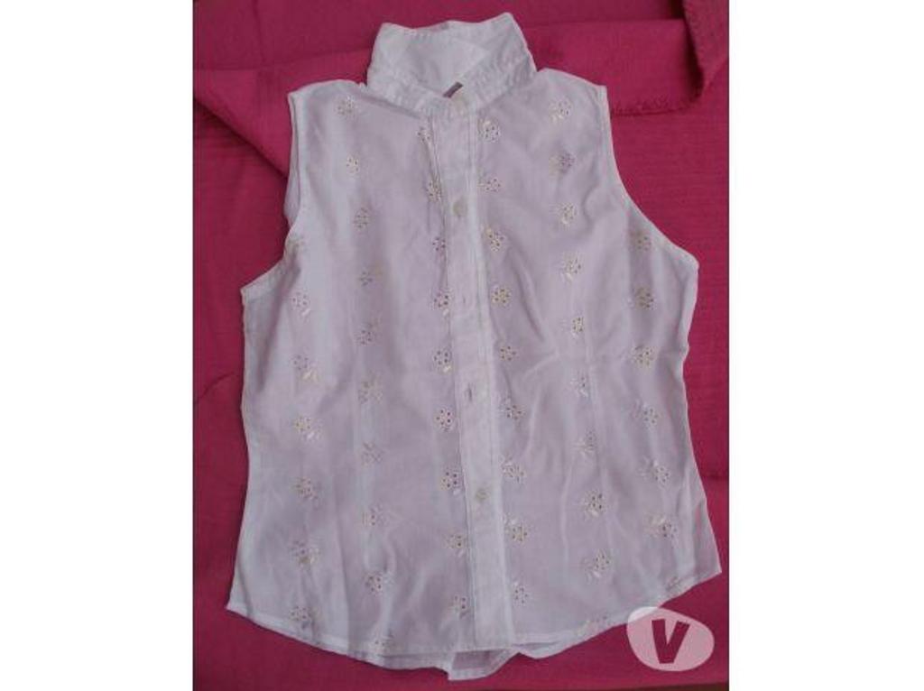 Vêtements occasion Tarn-et-Garonne Montauban - 82000 - Photos Vivastreet Chemisier blanc brodé, taille 38 AMATA