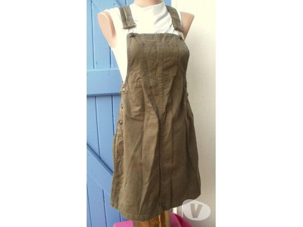 Vêtements occasion Tarn-et-Garonne Montauban - 82000 - Photos Vivastreet Robe salopette Taille 34 ETAM, vert kakie