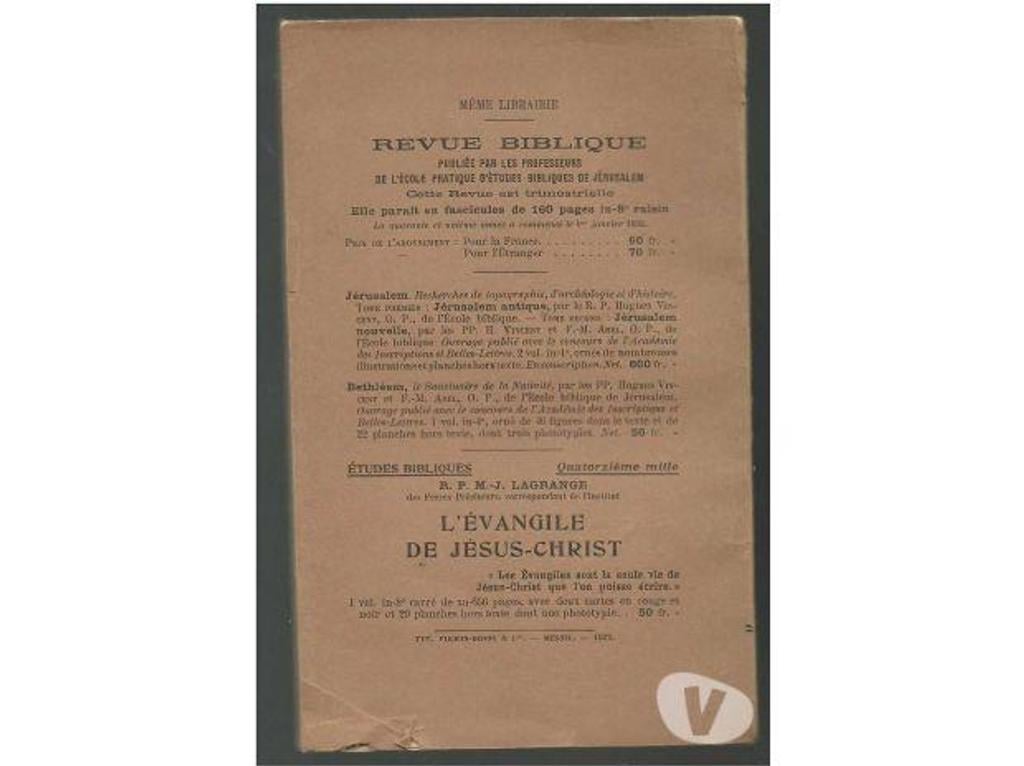 Livres occasion Tarn-et-Garonne Montauban - 82000 - Photos Vivastreet L'authenticité des lieux saints R.P Hugues VINCENT
