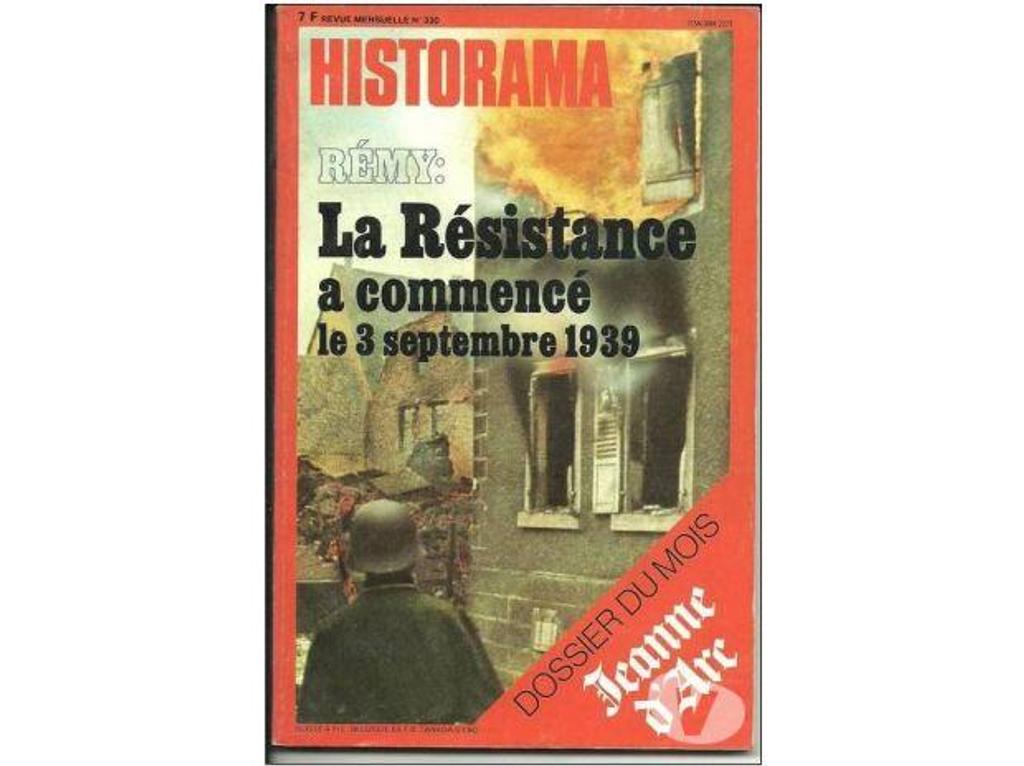 Livres occasion Tarn-et-Garonne Montauban - 82000 - Photos Vivastreet HISTORAMA N° 330 Mai 1979 La résistance - Jeanne d´ARc
