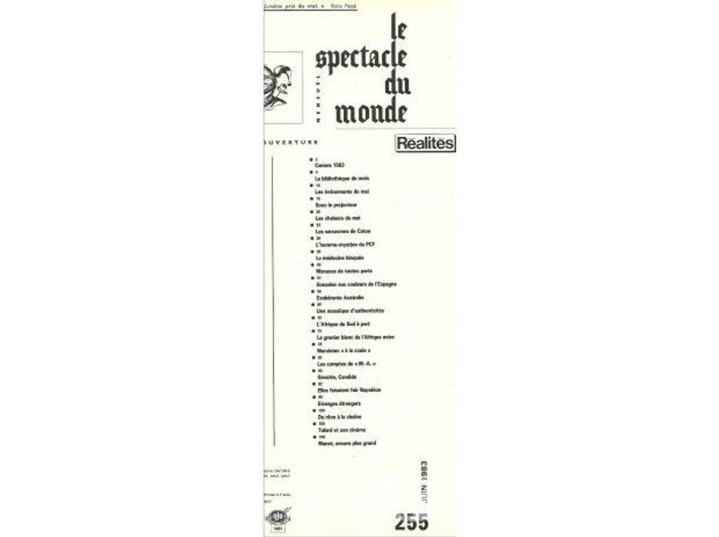Livres occasion Tarn-et-Garonne Montauban - 82000 - Photos Vivastreet LE SPECTACLE du MONDE n° 255 juin 1983