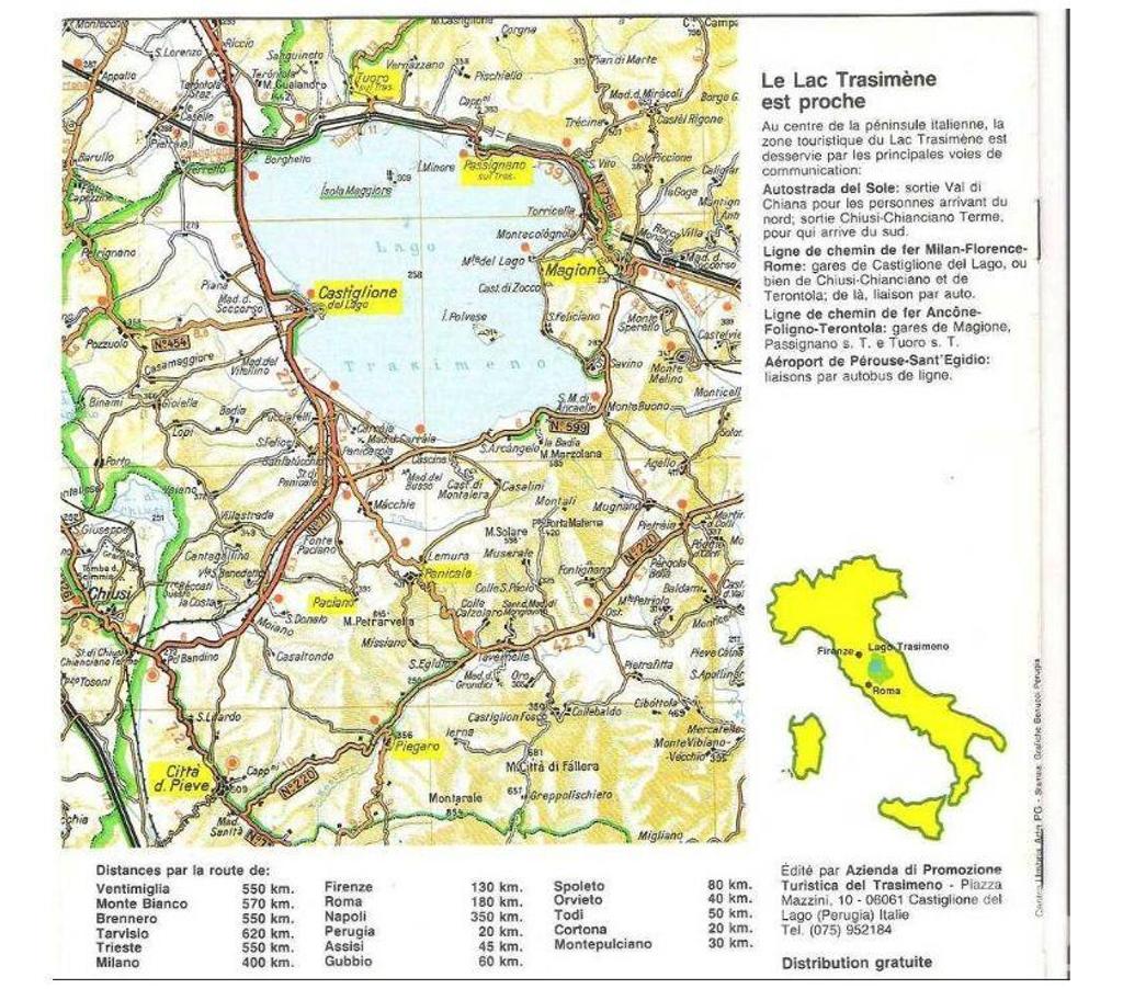 Livres occasion Tarn-et-Garonne Montauban - 82000 - Photos Vivastreet DEPLIANT TOURISTIQUE du lac de TRASIMENE en ITALIE