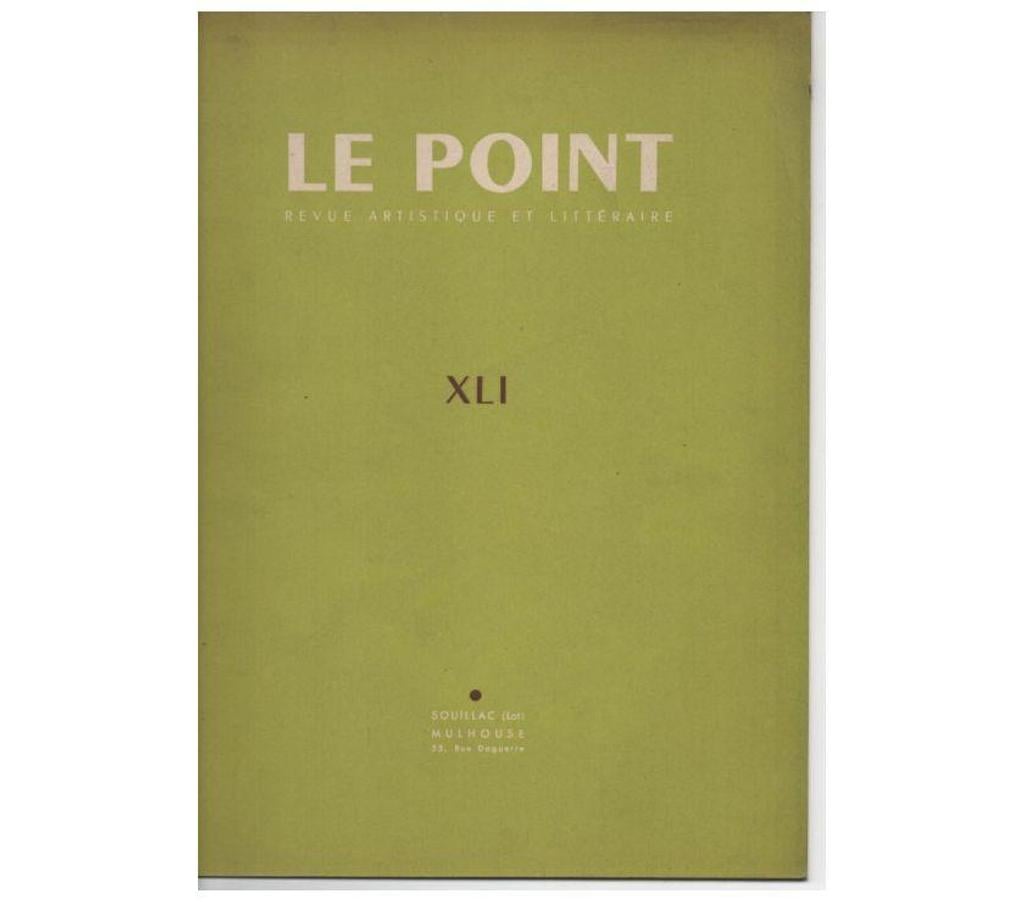 Livres occasion Tarn-et-Garonne Montauban - 82000 - Photos Vivastreet LE POINT n° XLI d'avril 1952 Revue artistique et littéraire