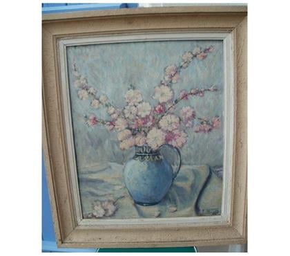 Collection Montauban Tarn-et-Garonne - Photos Vivastreet Tableau signé peinture sur toile 42.5 x 51.5 fleur