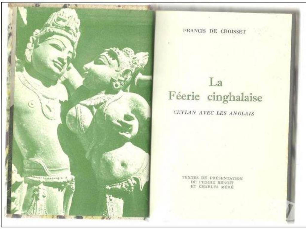 Livres occasion Tarn-et-Garonne Montauban - 82000 - Photos Vivastreet Francis de CROISSET La féerie cinghalaise, Ceylan avec les