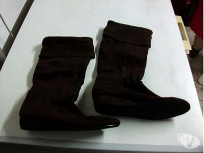 Chaussures occasion Bouxwiller Bas-Rhin - Photos Vivastreet Paires Bottes Marron à haut tricot-neuves pt 38