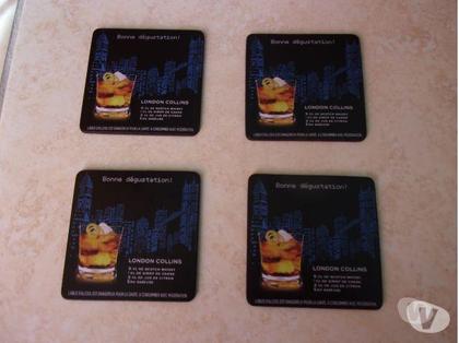 Ameublement & art de la table Ardoix Ardèche - Photos Vivastreet Lot de 4 sous-verres London Collins (Neuf)