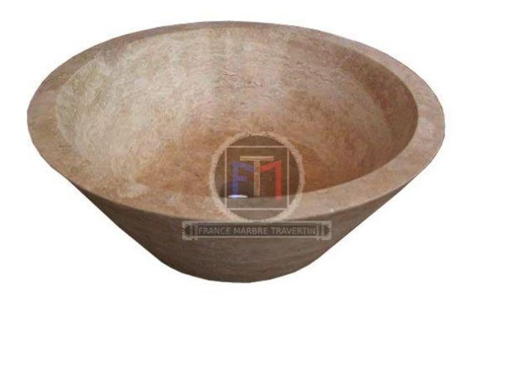 Décoration - art Var Forcalqueiret - 83136 - Photos Vivastreet Travertin Classique Beige Vasque Model Conique (En Stock)