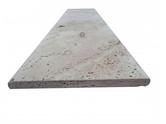 Travertin Couvertine 25 x 50 x 2 cm brossé Rustique 11€ HT