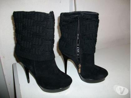 Chaussures et bottes occasion Bouxwiller Bas-Rhin - Photos Vivastreet Bottines tige tricot Noir talons 13 cm pt 39 -neuves