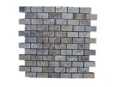 Travertin Gris Mosaique 2,3 x 4,8 cm Antique Rustique 7€ HT