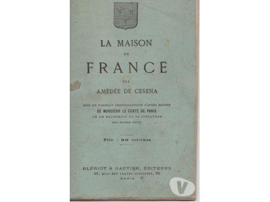 Livres occasion Tarn-et-Garonne Montauban - 82000 - Photos Vivastreet LA MAISON DE FRANCE par Amédée de CESENA