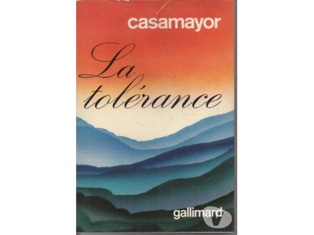 Livres occasion Tarn-et-Garonne Montauban - 82000 - Photos Vivastreet CASAMAYOR La tolérance