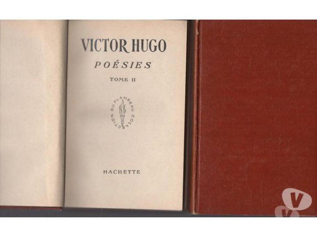 Livres occasion Tarn-et-Garonne Montauban - 82000 - Photos Vivastreet Victor HUGO Poésies en 2 tomes - Hachette - 1950 -