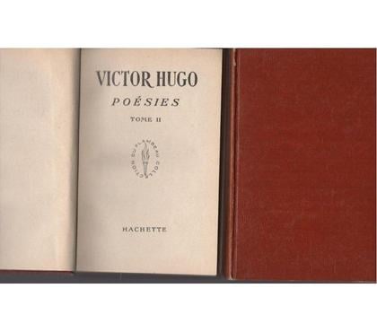 Livres Montauban Tarn-et-Garonne - Photos Vivastreet Victor HUGO Poésies en 2 tomes - Hachette - 1950 -
