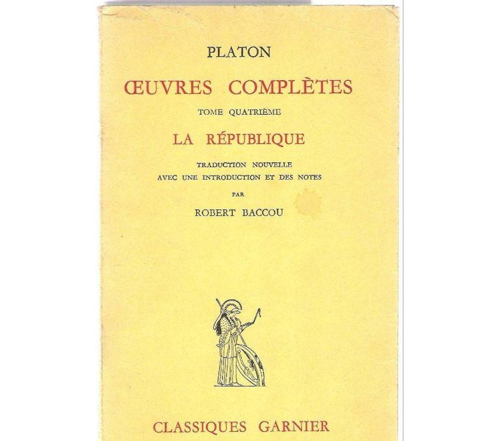 Livres occasion Tarn-et-Garonne Montauban - 82000 - Photos Vivastreet PLATON - OEUVRES COMPLETES - TOME 4 - classiques GARNIER -