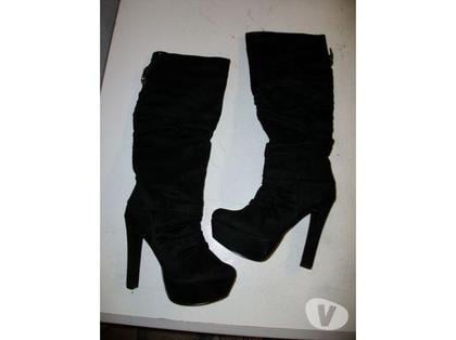 Chaussures et bottes occasion Bouxwiller Bas-Rhin - Photos Vivastreet Bottes Noir en daim pt 38 talons 13 cm-neuves