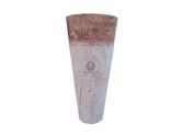 Travertin Rose Rouge Piédestal Vasque Strie (En Stock)
