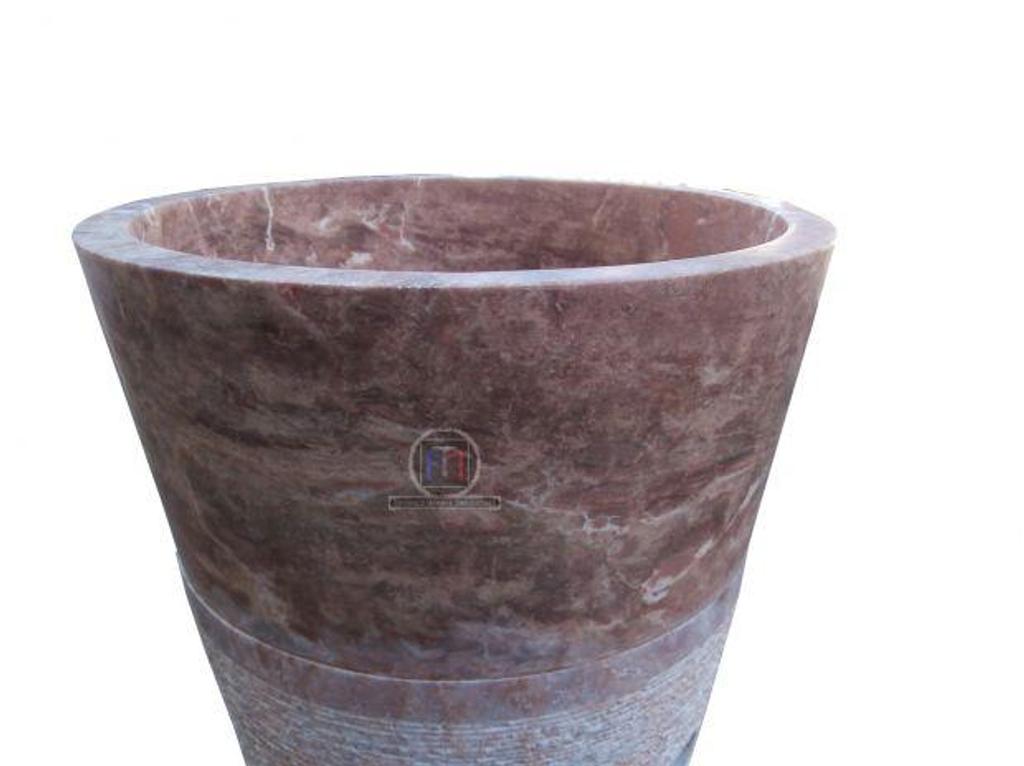 Décoration - art Var Forcalqueiret - 83136 - Photos Vivastreet Travertin Rose Rouge Piédestal Vasque Strie (En Stock)