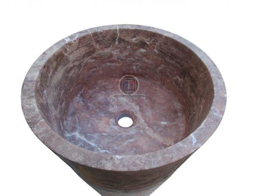 Décoration - art Var Forcalqueiret - 83136 - Photos Vivastreet Travertin Rose Rouge Piédestal Vasque Strie (En Stock)