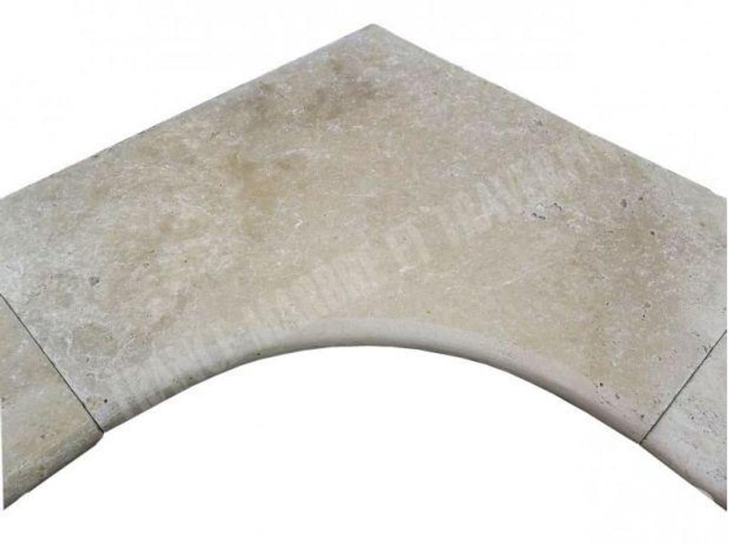 Décoration - art Var Forcalqueiret - 83136 - Photos Vivastreet Travertin Beige Clair Margelle Angle Rentrant (En Stock)