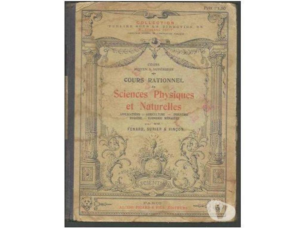 Livres occasion Tarn-et-Garonne Montauban - 82000 - Photos Vivastreet E PETIT COURS RATIONNEL de SCIENCES PHYSIQUES et NATURELLES