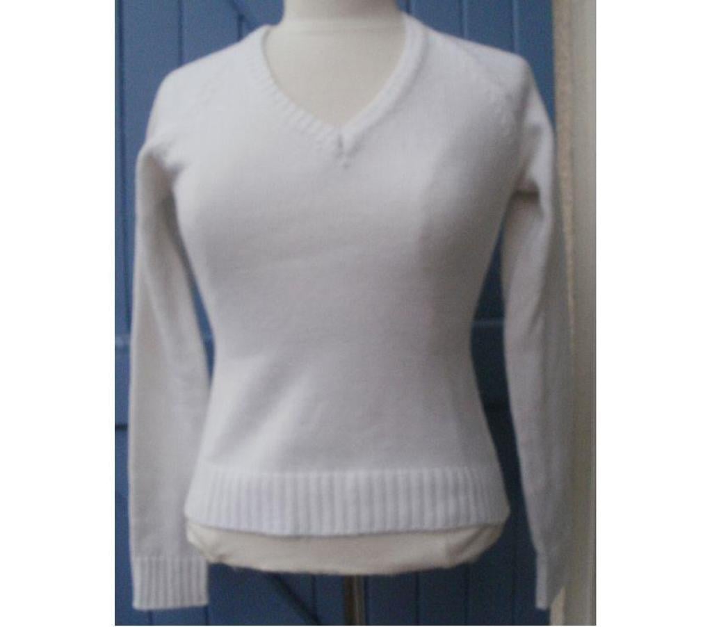 Vêtements occasion Tarn-et-Garonne Montauban - 82000 - Photos Vivastreet Pull blanc, marque JENNYFER Taille S