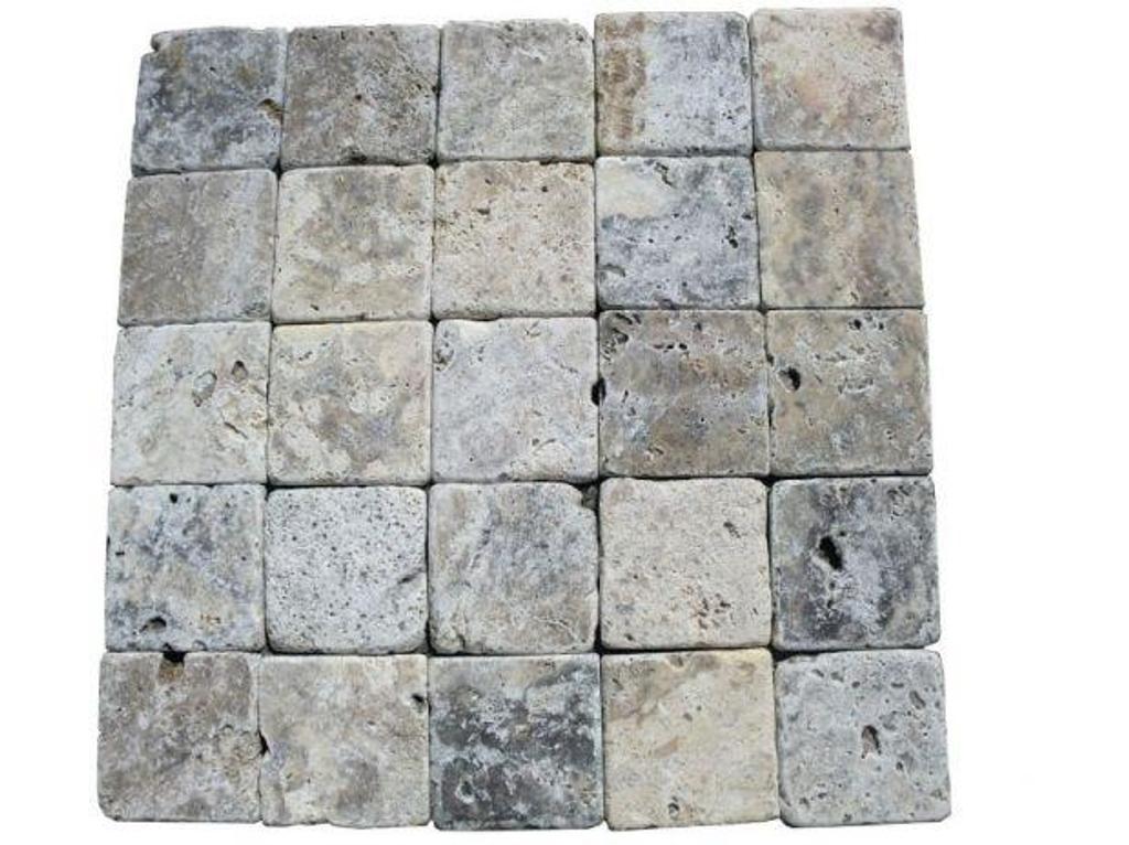 Décoration - art Var Forcalqueiret - 83136 - Photos Vivastreet Travertin Gris Silver 10 x 10 cm (En Stock)