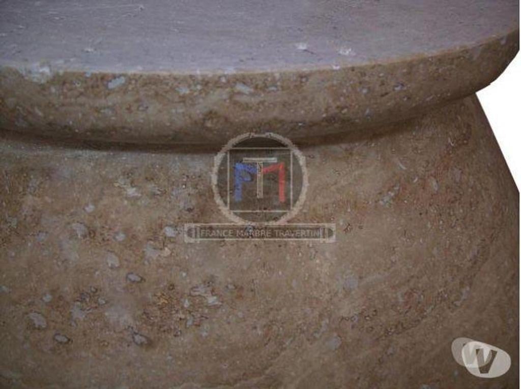 Décoration - art Var Forcalqueiret - 83136 - Photos Vivastreet Travertin Classique Beige Vasque Model Assiette