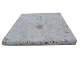  Travertin Margelle classique 30,5 x 30,5 x 3 cm Rustique