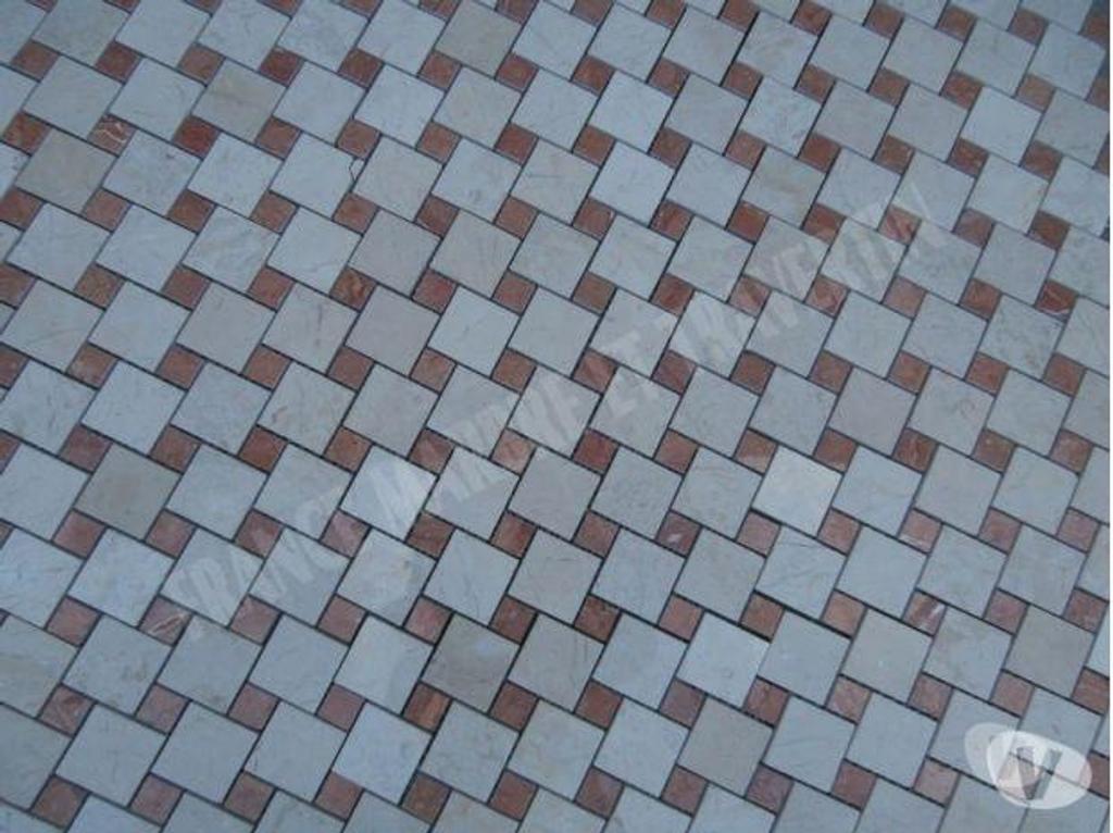 Décoration - art Var Forcalqueiret - 83136 - Photos Vivastreet Marbre Marfil Beige - Rouge Mosaïque