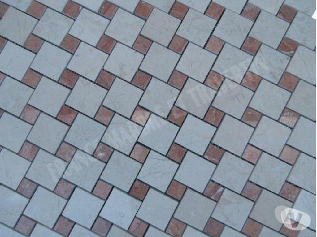 Décoration - art Var Forcalqueiret - 83136 - Photos Vivastreet Marbre Marfil Beige - Rouge Mosaïque