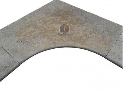 Bricolage - Jardin - Outillage Lancon Provence Bouches-du-Rhône - Photos Vivastreet Travertin Margelle Angle Rentrant 61 x 61 x 2cm