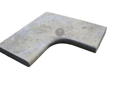 Bricolage - Jardin - Outillage Lancon Provence Bouches-du-Rhône - Photos Vivastreet Travertin Margelle Angle Rentrant clair 61x61x5 cm