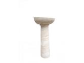  Travertin Classique Beige Piédestal Vasque