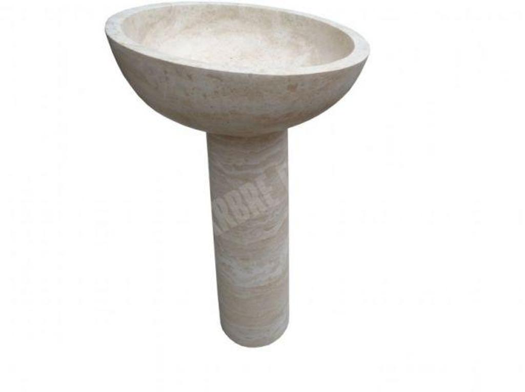 Var Forcalqueiret - 83136 - Photos Vivastreet Travertin Classique Beige Piédestal Vasque