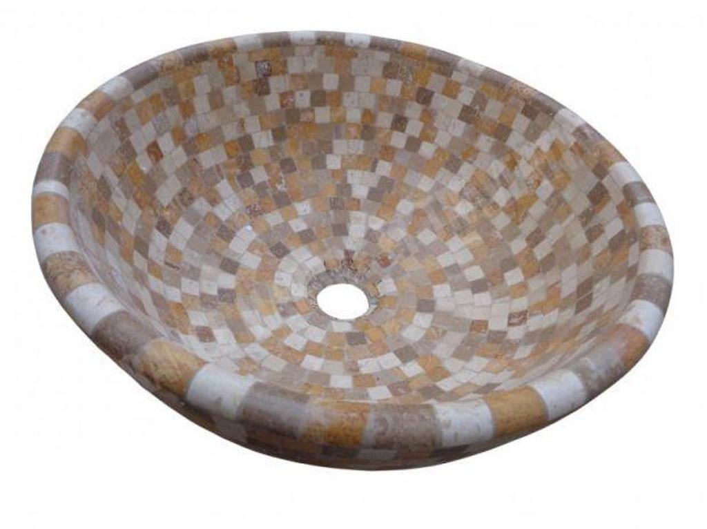  Var Forcalqueiret - 83136 - Photos Vivastreet Travertin Mixte Mosaique Vasque Modèle Bol 