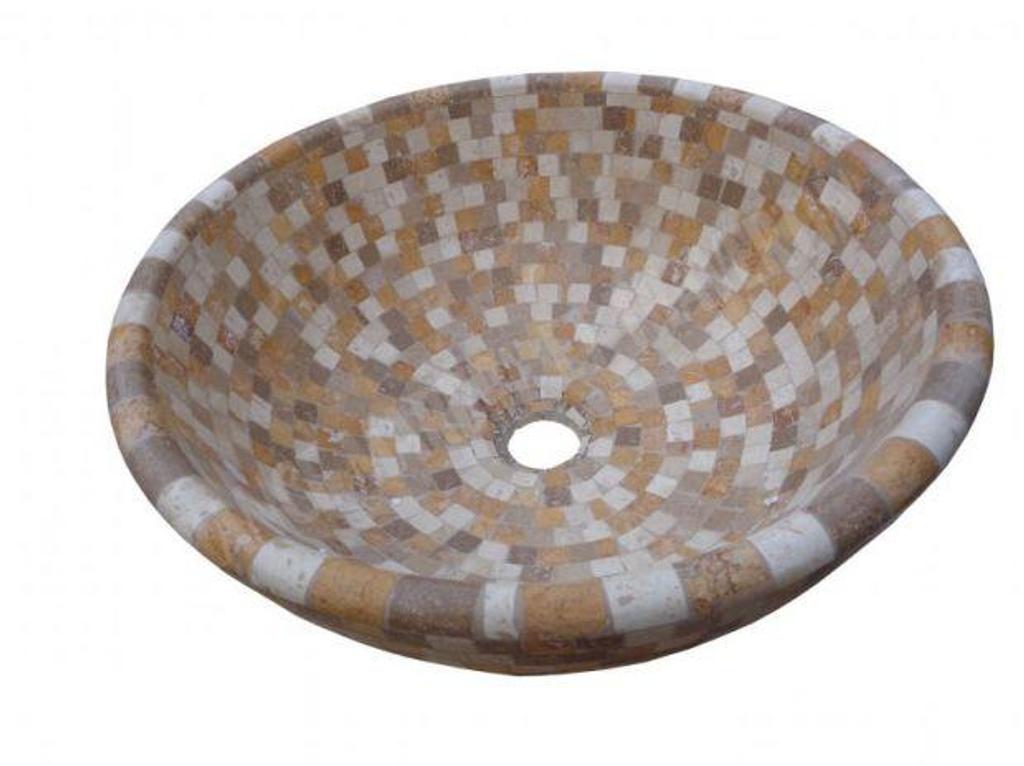  Var Forcalqueiret - 83136 - Photos Vivastreet Travertin Mixte Mosaique Vasque Modèle Bol 