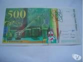 BILLET DE 500 FRS + 1 DE 200 FRS 1996 
