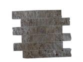  Travertin Noce Marron Mosaïque sur filet 30,5 x 30,5 cm