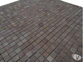 Travertin Noce Marron Mosaïque sur filet 30,5 x 30,5 cm