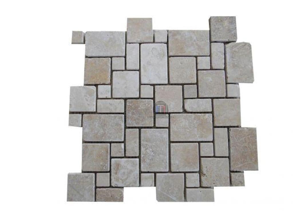  Var Forcalqueiret - 83136 - Photos Vivastreet Travertin Classique Beige Mosaïque sur filet 30,5 x 30,5cm