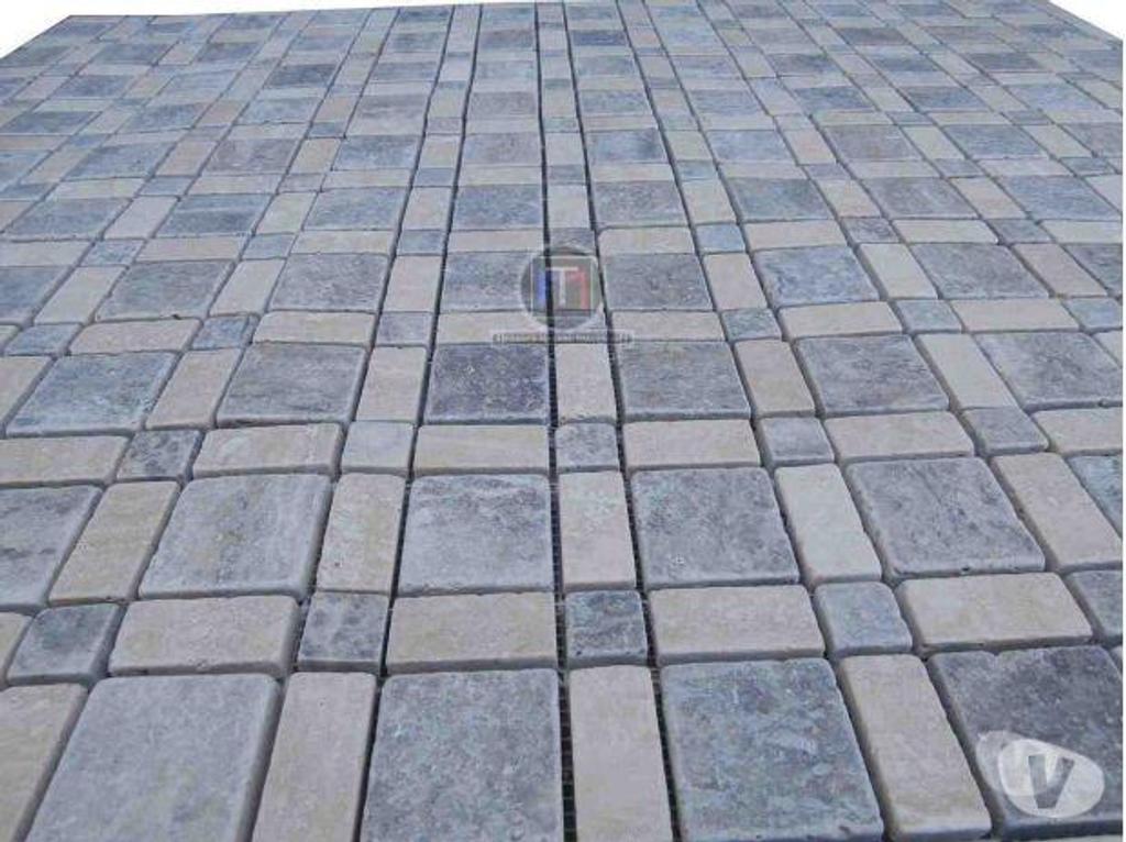  Var Forcalqueiret - 83136 - Photos Vivastreet Travertin Gris Silver - Classique Mosaïque sur filet 